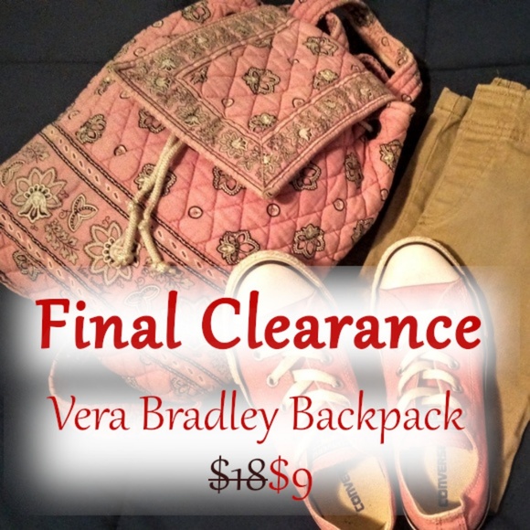 vera bradley backpack clearance